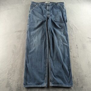 Vintage Levis Carpenter Jeans Mens 42x36 Blue Loose Fit Workwear 01539